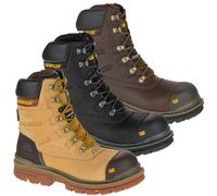 Caterpillar Premier Mens Safety Boots Brown 6 UK