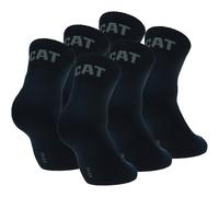Caterpillar Quarter Socks 6 Pairs Men's Work Socks, Height Above the Ankle, Reinforced Toe and Heel, Cotton