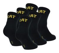 Caterpillar Quarter Socks 6 Pairs Men's Work Socks, Height Above the Ankle, Reinforced Toe and Heel, Cotton