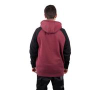 Caterpillar Raglan Hooded Sweatshirt Size Lge Dark Red 40686-76004-05