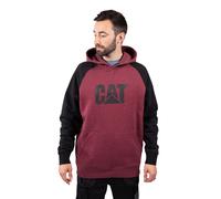 Caterpillar Workwear 40686 Raglan Hooded Sweatshirt Cardinal XL Size: XL