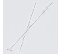 Caterpillar Red Modern, Contemporary 1150mm Low Profile Flex Hinges, Clear Acrylic / PC, Unfinished, 2 Pack
