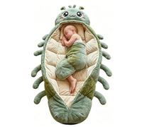 Caterpillar Sleeping Bag for Adults and Kids, Plush, Funny Animal Nap Pod, Washable, 230cm x 80cm, for Home and Camping (D)