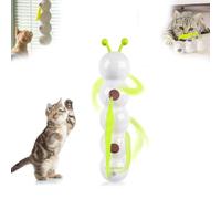 Caterpillar Smart Cat Toy, 2025 Upgraded Moving Bug Toy with Suction Cup, Realistic Wiggle Motion, Interactive Promotes Exercise, for Indoor Wall, Door and Window Installation