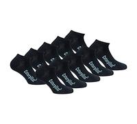 Caterpillar Sneaker 10 Pairs Short socks, ankle height, in soft Cotton (Black, 6-9)