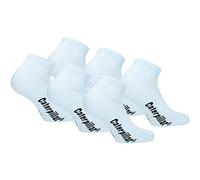 Caterpillar Sport Sneakers 6 Pairs Ankle Height Socks, Comfort Top, Cotton, Half Cushioned (White, 11-14)