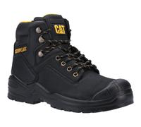 Caterpillar STRIVER Safety Boots Black Steel Toe Bump Cap Leather Site Work