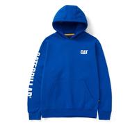 Caterpillar Trademark Banner Cotton Men's Blue Hooded Sweatshirt L