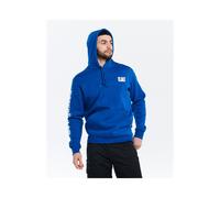Caterpillar Trademark Banner Cotton Men's Blue Hooded Sweatshirt S