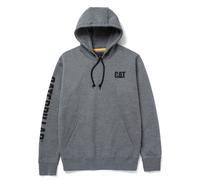 Caterpillar Trademark Banner Cotton Men's Grey Hooded Sweatshirt XL