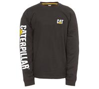 Caterpillar Workwear Trademark Banner Long Sleeve T-Shirt Black Size: 4XL
