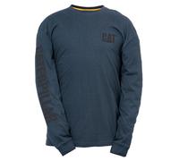 Caterpillar - Trademark Banner Long Sleeve T-Shirt - Blue - Tee Shirt - Xxl
