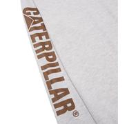 Caterpillar Trademark Banner Long Sleeve T Shirt Cream Heather Tagless back ne