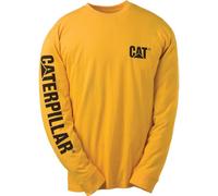 Caterpillar - Trademark Banner Long Sleeve T-Shirt - Yellow - Tee Shirt - L