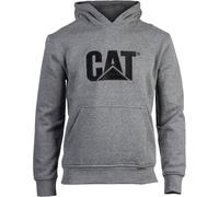 Caterpillar Trademark Cotton Mens Grey Hooded Sweatshirt - Size Small