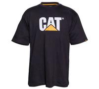 Caterpillar Trademark Logo Short Sleeve T Shirt Black Mens Top Work Wear 1510305