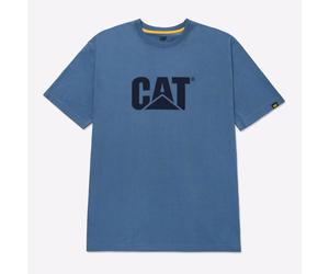 Caterpillar Trademark Logo T-Shirt Men's | T-Shirt | Coronet Blue | UK Size 3XL