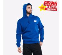 Caterpillar Trademark Mens Banner Jumper Casual Designer Sweatshirt Hoodie Blue