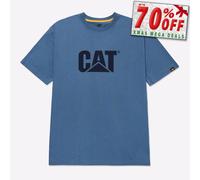 Caterpillar Workwear Trademark Logo T-Shirt Coronet Blue S Colour: Cor S