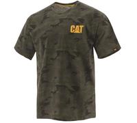 Caterpillar Trademark Tee Night Camo Cut not too short, wide, or long, Soft CA