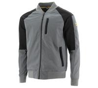 Caterpillar Trades Bomber Jacket Dark Shadow Black Quilted shoulder panels in