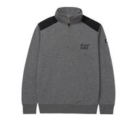 Caterpillar Unisex Adult Quarter Zip Sweatshirt (Dark Heather Grey) - Size Small