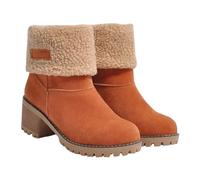 Caterpillar Women's Winter Non-Slip Ankle Snow Waterproof Walking Trekking Boots - Chunky Heel Mid Boots Sale