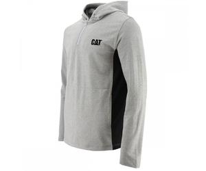 Caterpillar Workwear 1510572 Coolmax Quarter Zip Hoodie Dark Heather S S