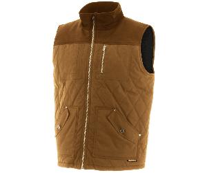 Caterpillar Workwear 30027 Waxed Cotton Vest Bronze S Size: S, Colour: S