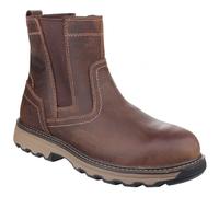 Caterpillar Mens Pelton Safety Boots Beige Size 7