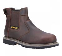CAT Powerplant Dealer Safety Work Boots Brown Leather 12