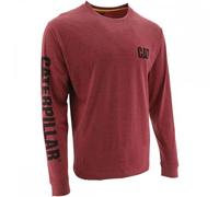 Caterpillar Workwear Trademark Banner Long Sleeve T-Shirt Brick S Colo S