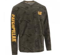 Caterpillar Workwear Trademark Banner Long Sleeve Tee Camouflage Size: M