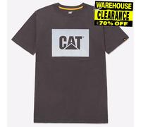 Caterpillars Mens Graphic Tee Logo Casual Fashion Work T-Shirts Grey