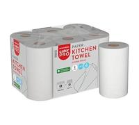 CaterPro Essentials 6 Paper Kitchen Towel Double Rolls, 2 Ply Super Absorbent Kitchen Roll, 6 Pack - Sold by Garden Greatness