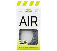 Caterpy AIR 2.0 - Ultimate Elastic No-Tie Shoelaces | Custom Fit, Comfortable, Easy Install | For Adults, Kids, & Casual Wear, Ghost Gray, Standard: 45in (114cm)