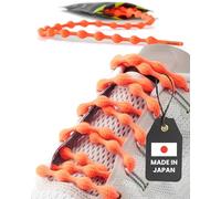 Caterpy Run - Die ultimativen elastischen Schnürsenkel ohne Krawatte für Erwachsene und Kinder (Standard: 75cm / Citrus Orange)
