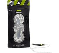 Caterpy - The Ultimate Elastic No Tie Shoelaces for Adults and Kids (Standard: 30in / 75cm, 25) Silky White (Reflective))