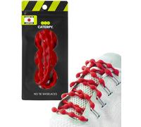 Caterpy RUN No-Tie Shoelaces, 50cm, Ruby Red