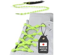 Caterpy Run - The Ultimate Elastic No Tie Shoelaces for Adults and Kids (Standard: 30in / 75cm, Electric Yellow (Reflective))