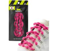 Caterpy RUN - Ultimate No Tie Shoelaces for Adults & Kids - Versatile & Easy-to-Use Shoe Laces - Flamingo Pink, Standard, Single Pack