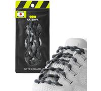 Caterpy RUN - Ultimate No Tie Shoelaces for Adults & Kids - Versatile & Easy-to-Use Shoe Laces - Gunmetal Gray, Standard, Single Pack