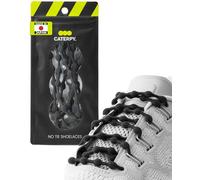 Caterpy - The Ultimate Elastic No Tie Shoelaces for XL (100cm / Jaguar Black)