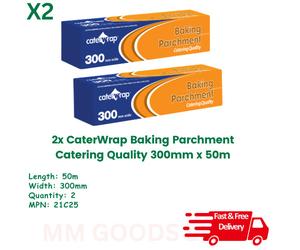 CaterWrap 2x Baking Parchment Catering Quality 300mm x 50m
