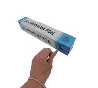 Caterwrap Heavy Duty Aluminium Catering Foil Catering Quality Strong 14Mu 450mm x 75m in Cutter Box