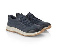 Catesby Bristol Mens Trainers Waxy Nubuck Leather Classic Casual Shoes Extra Padded Comfort Sneakers for Men, Navy, UK 9