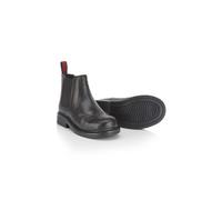 CATESBY ENGLAND Boy's Noel Kids Leather Brogue Kids Chelsea Boots in Black | Size: 6 CATESBY ENGLAND Black 6