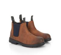 CATESBY ENGLAND Boy's Samuel Leather Kids Chelsea Boots in Tan | Size: 6 CATESBY ENGLAND Tan 6