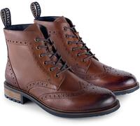 Catesby England Ensign Mens Leather Brogue Lace Up Boots -