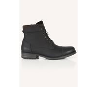 CATESBY ENGLAND Men's ANTRIM Leather Lace Up Zip Boots in Black | Size: 8 CATESBY ENGLAND Black 8